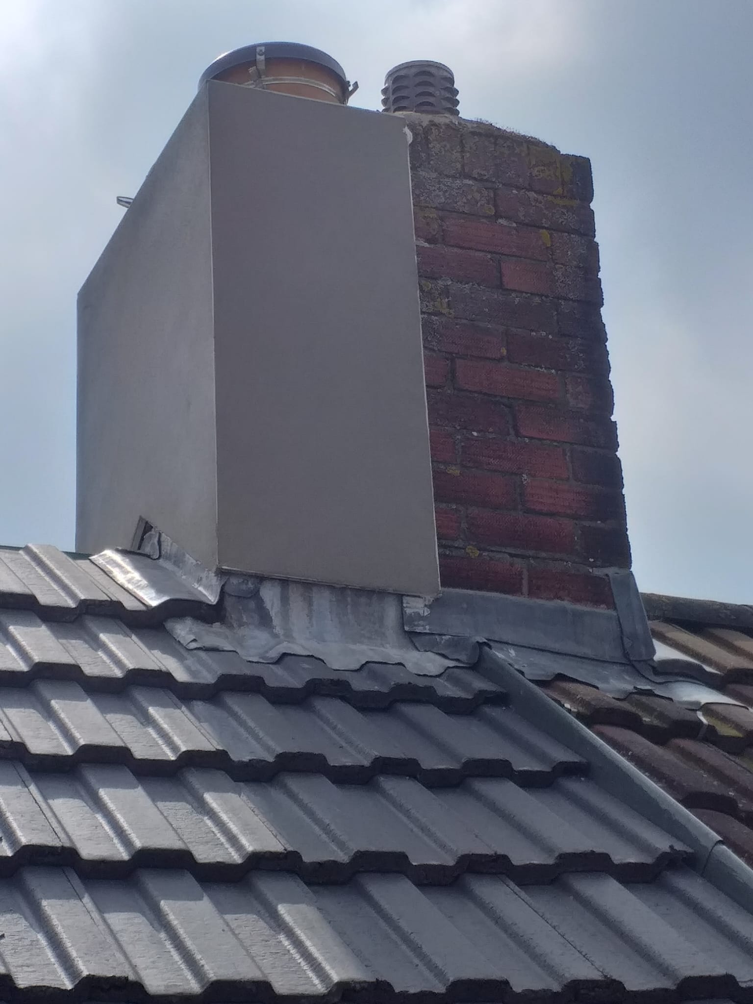 chimney rendered up