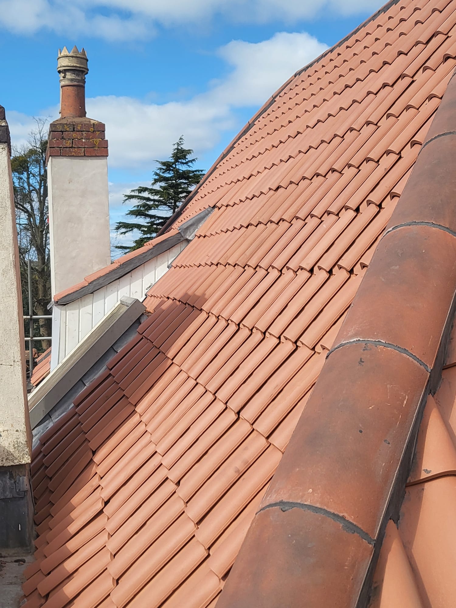 tiled roof install by Blue Sky Roofing Bristol